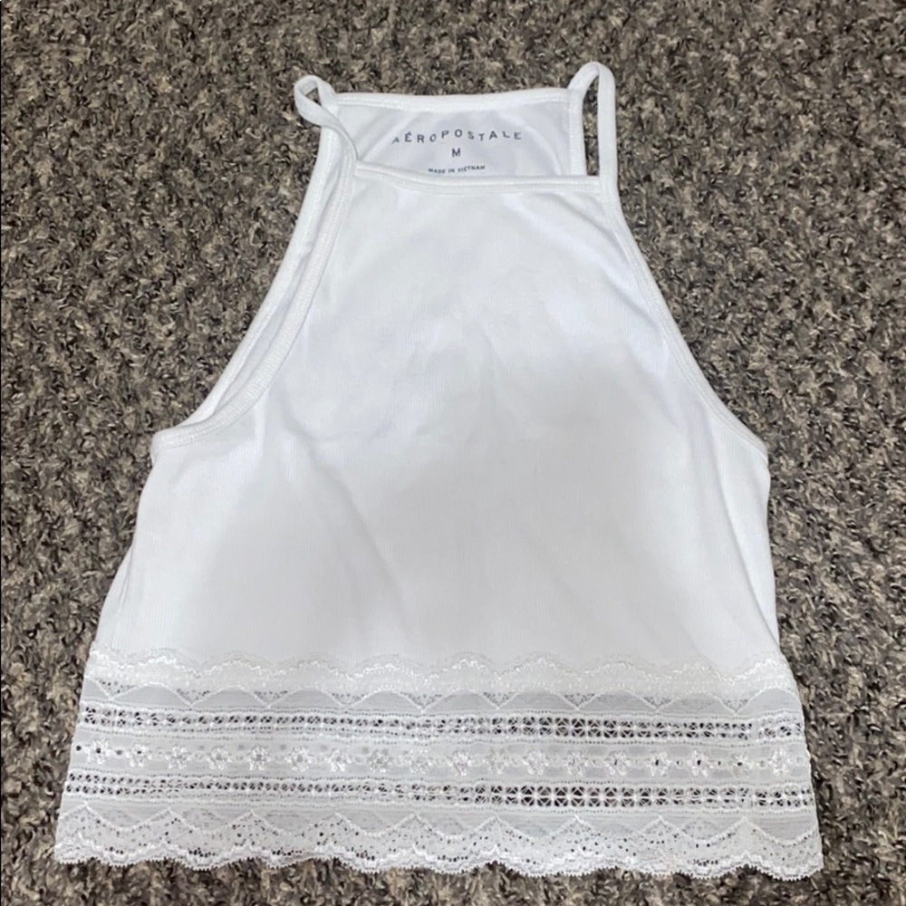 White crop top